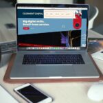 Clermont Digital Website on a laptop